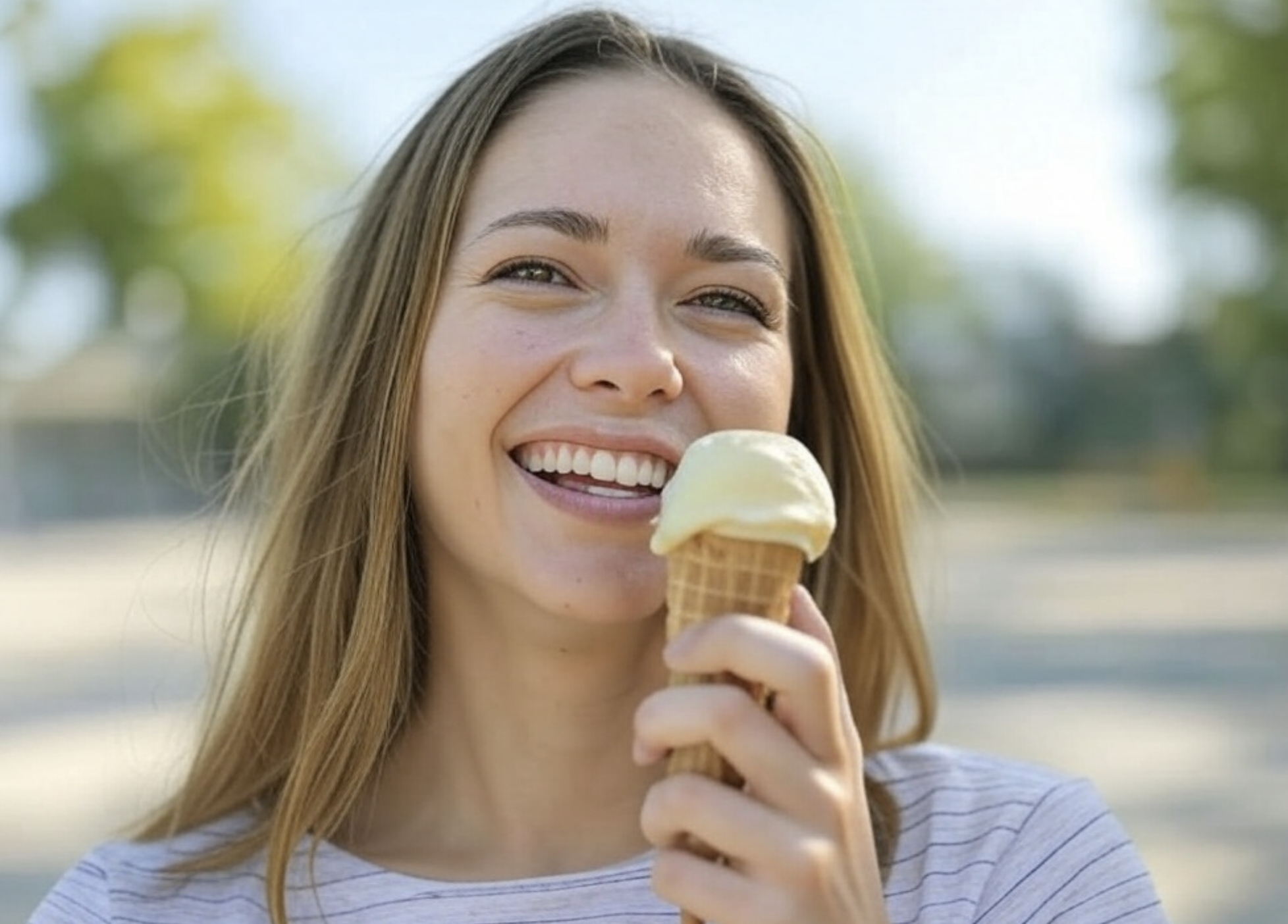 girl eating ice cream