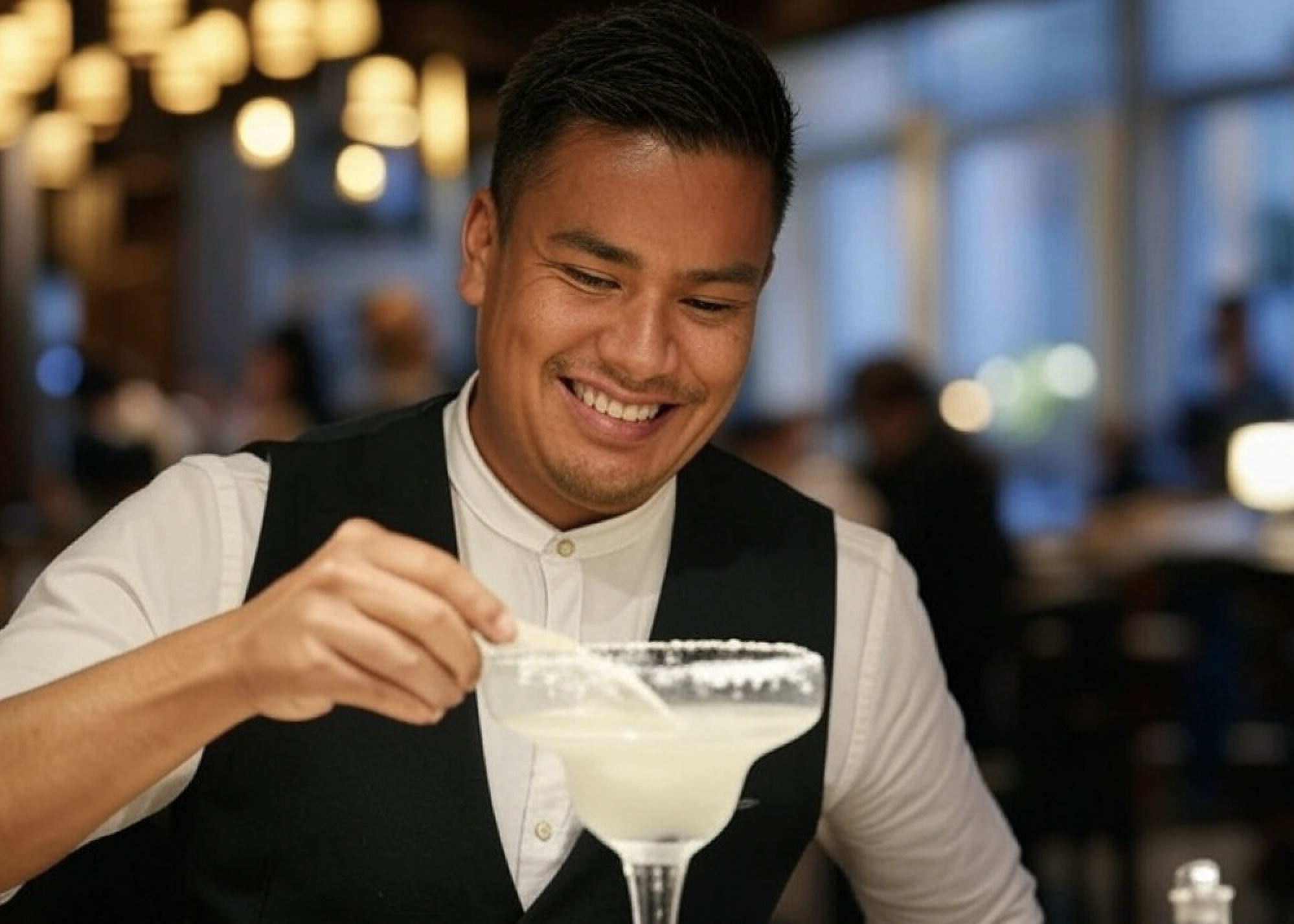 making a margarita