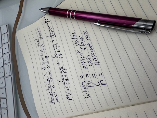perpetuity present value formula
