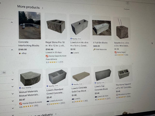 types of concrete blocks